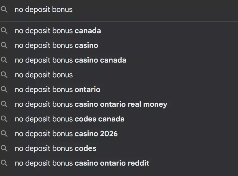 no deposit bonus